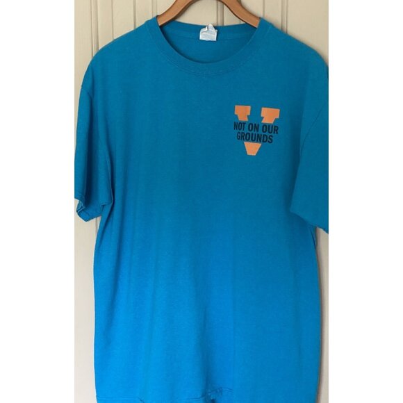 Virginia Cavaliers Teal Blue S/S Men's T-Shirt L #Hoos Got Your Back - Picture 3 of 11